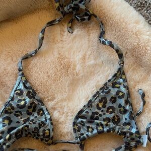 Leopard Print Malibu Strings bikini